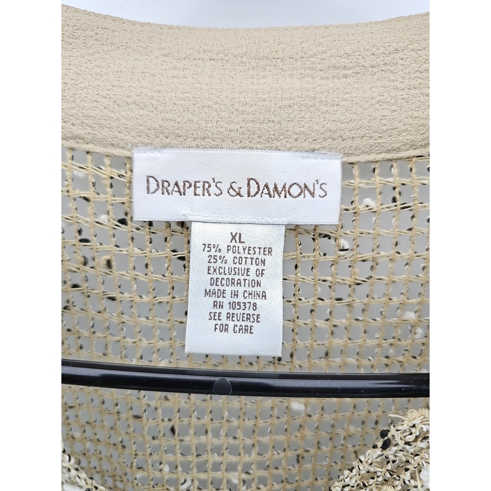 Draper's & Damon's Open Weave Button Cardigan - Picture 2 of 5